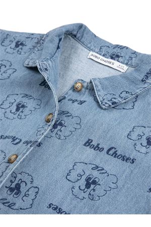 camicia in cotone blu BOBO CHOSES KIDS | B126AC037.